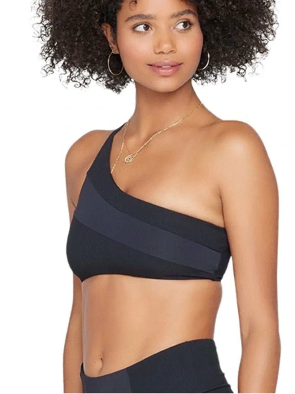 🌻NWOT L*Space Celeste Ribbed Off Shoulder Bikini Top Swimwear Size Small